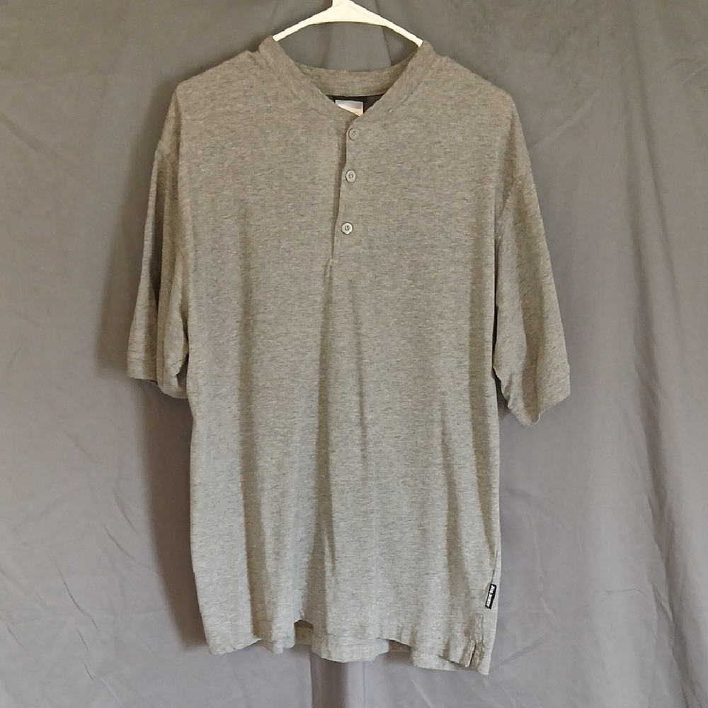 Joe Boxer Light Gray Casual Button Down Shirt